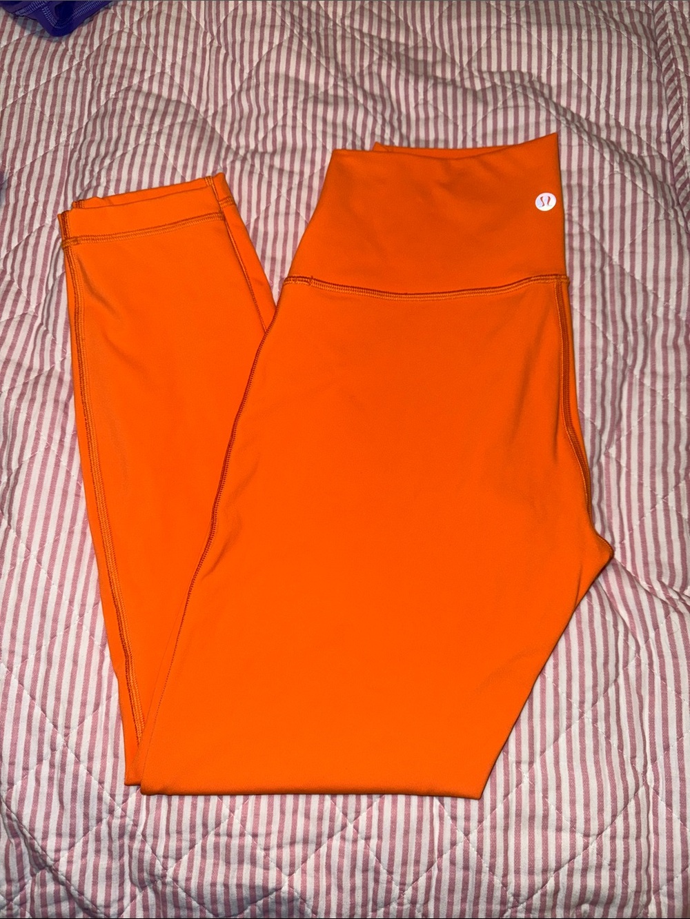 lululemon athletica Bright Orange High-Waist Leggings